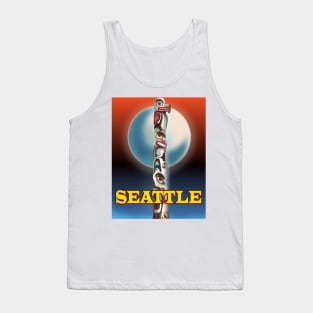 Seattle Travel Poster Tank Top